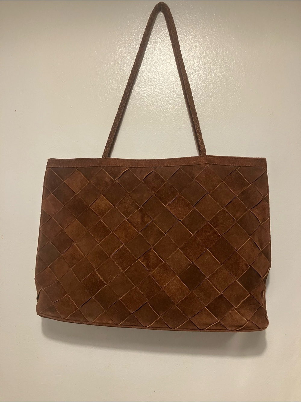 Bembien Gabrielle Handmade I Suede Dark Brown Carryall large 👜 tote❤️